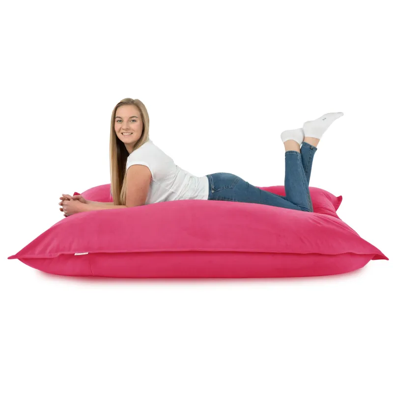 Luksusowa Beżowa Poducha XL Do Leżenia Plusz – Łatwa do przenoszenia