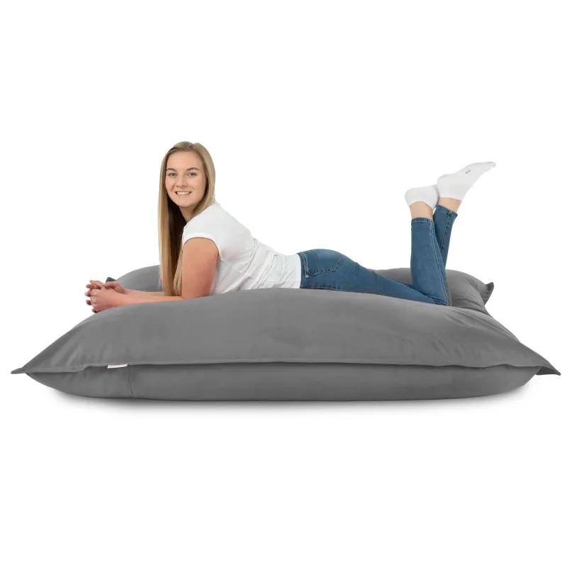 Luksusowa Beżowa Poducha XL Do Leżenia Plusz – Łatwa do przenoszenia