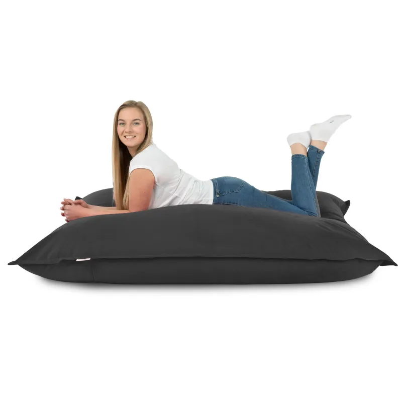 Luksusowa Beżowa Poducha XL Do Leżenia Plusz – Łatwa do przenoszenia