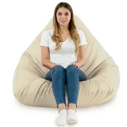 Stylowa Biały Worek Sako Drop XXL Outdoor – Z wodoodporną powłoką