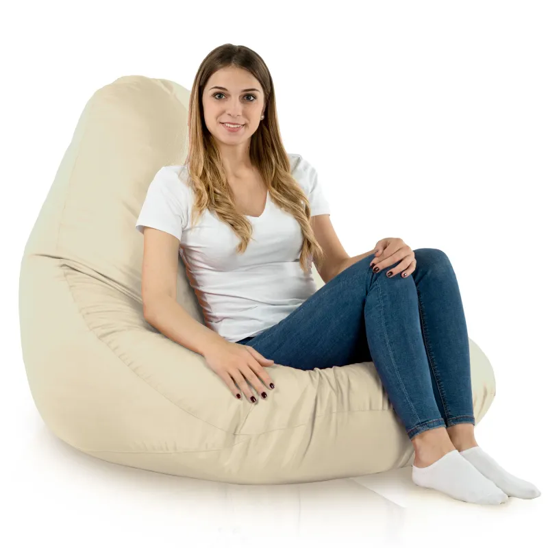 Stylowa Biały Worek Sako Drop XXL Outdoor – Z wodoodporną powłoką