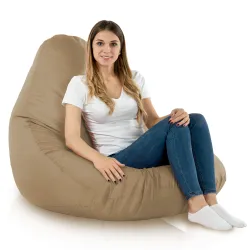 Stylowa Biały Worek Sako Drop XXL Outdoor – Z wodoodporną powłoką