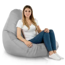 Stylowa Biały Worek Sako Drop XXL Outdoor – Z wodoodporną powłoką