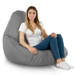 Stylowa Biały Worek Sako Drop XXL Outdoor – Z wodoodporną powłoką