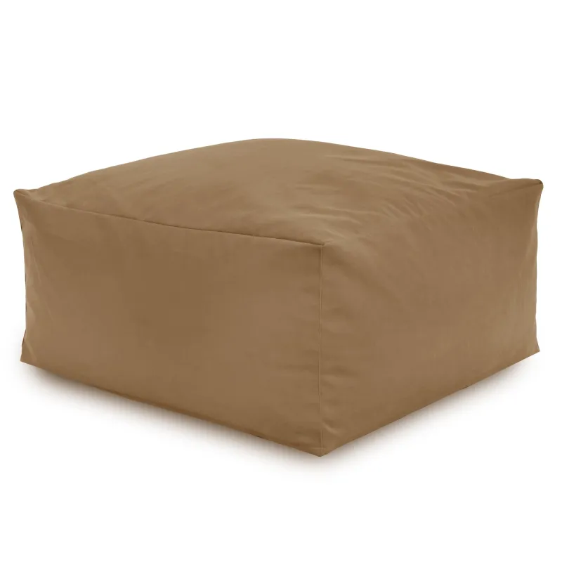 Pufa stolik beżowy plusz