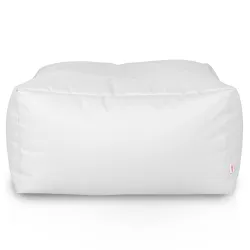 Pufa stolik biały nylon