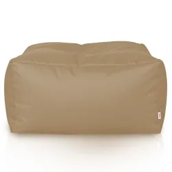 Lekka Pufa stolik biały nylon – Łatwa do przenoszenia