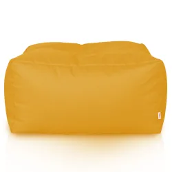 Lekka Pufa stolik biały nylon – Łatwa do przenoszenia