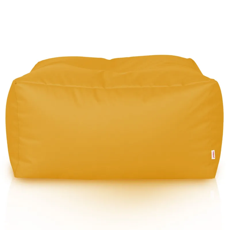 Lekka Pufa stolik biały nylon – Łatwa do przenoszenia