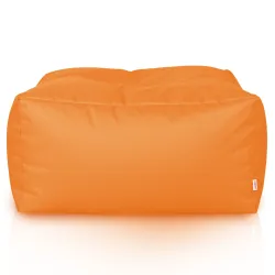 Lekka Pufa stolik biały nylon – Łatwa do przenoszenia