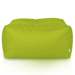 Lekka Pufa stolik biały nylon – Łatwa do przenoszenia