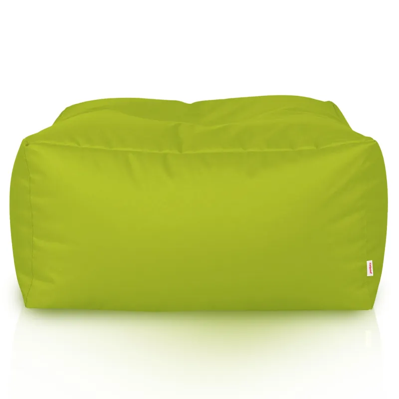 Lekka Pufa stolik biały nylon – Łatwa do przenoszenia