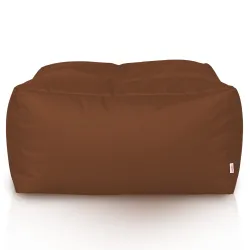 Lekka Pufa stolik biały nylon – Łatwa do przenoszenia