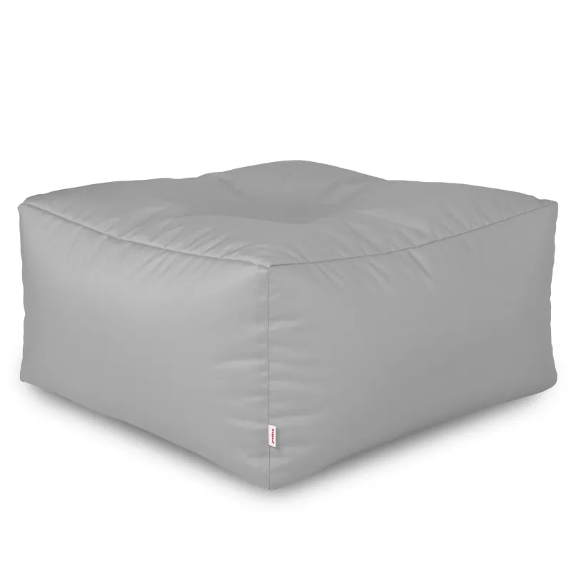 Lekka Pufa stolik biały nylon – Łatwa do przenoszenia