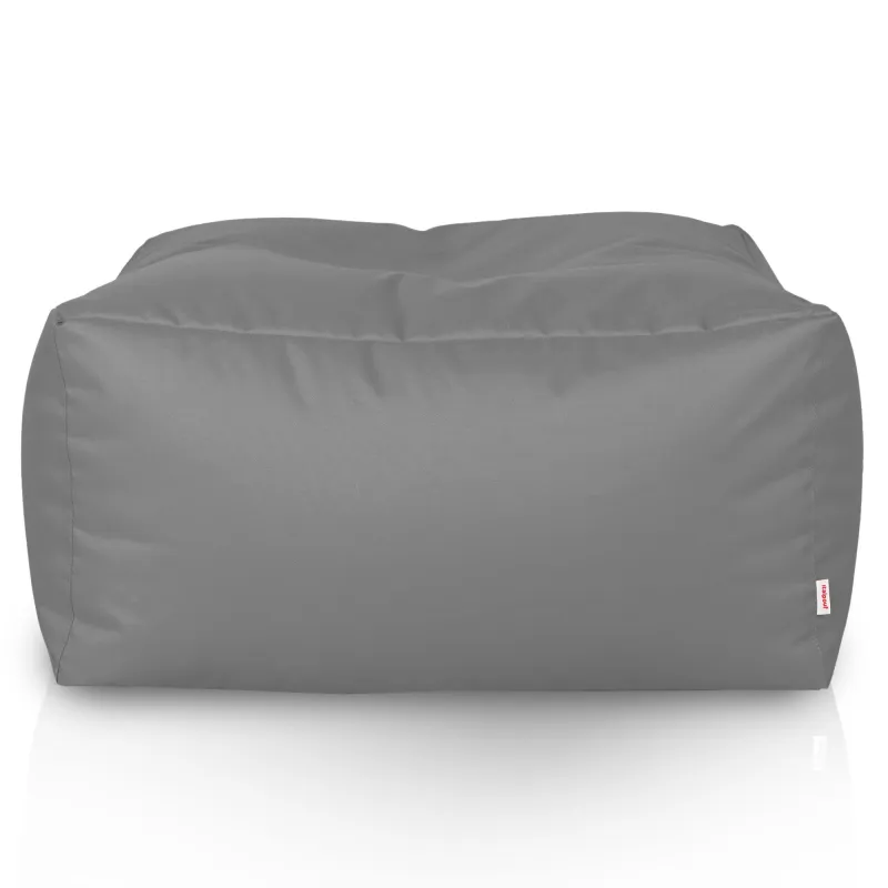 Lekka Pufa stolik biały nylon – Łatwa do przenoszenia