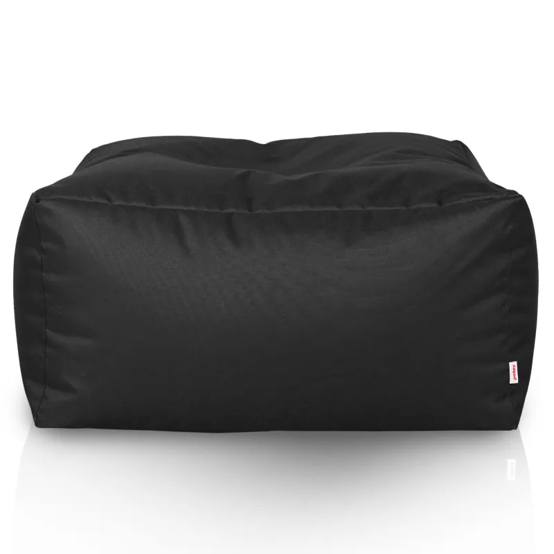 Lekka Pufa stolik biały nylon – Łatwa do przenoszenia