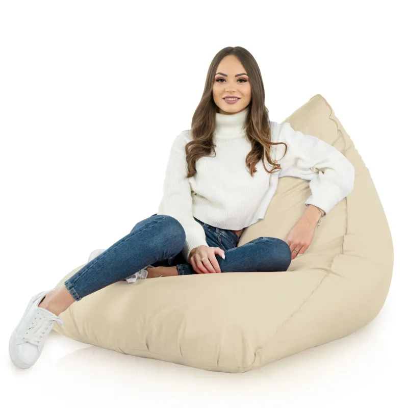 Nowoczesna Biała Pufa Sako Do Leżenia Bermudy Nylon – Z wodoodporną powłoką