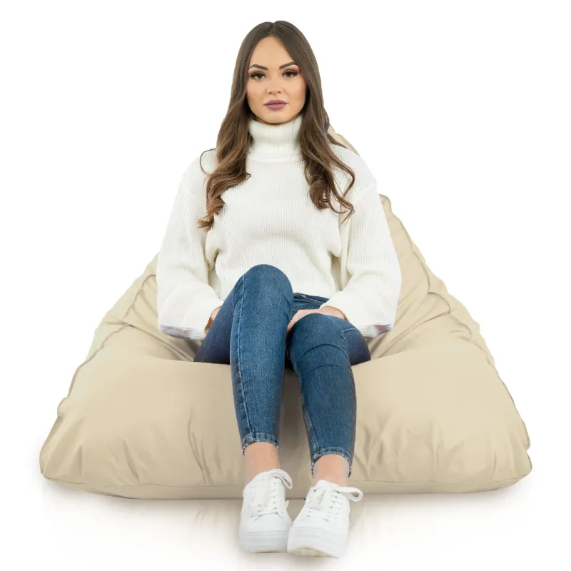 Nowoczesna Biała Pufa Sako Do Leżenia Bermudy Nylon – Z wodoodporną powłoką