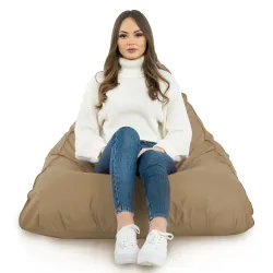 Nowoczesna Biała Pufa Sako Do Leżenia Bermudy Nylon – Z wodoodporną powłoką