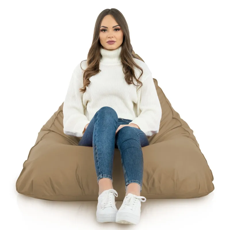 Nowoczesna Biała Pufa Sako Do Leżenia Bermudy Nylon – Z wodoodporną powłoką