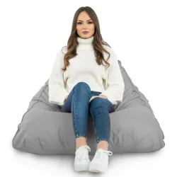 Nowoczesna Biała Pufa Sako Do Leżenia Bermudy Nylon – Z wodoodporną powłoką