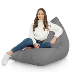 Nowoczesna Biała Pufa Sako Do Leżenia Bermudy Nylon – Z wodoodporną powłoką