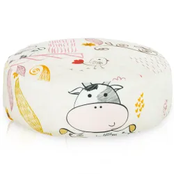 Pufa Podnóżek Okrągły - Premium Prints