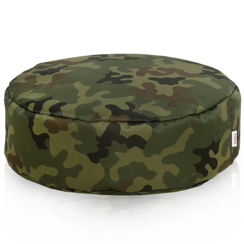 Lekka biały podnóżek puf nylon outdoor – Doskonała dla dzieci i dorosłych