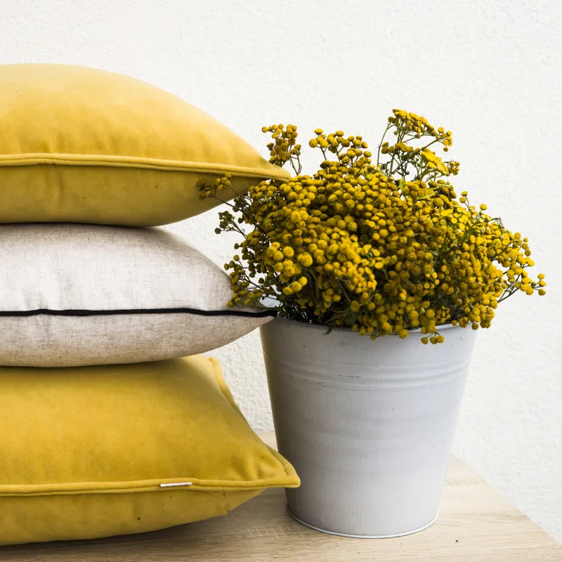 Luksusowa Zielona Poduszka Kwadratowa Plusz – Idealna do relaksu