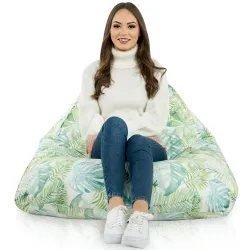 Ergonomiczna Łaciaty Pufa Sako Bermudy – Łatwa do przenoszenia