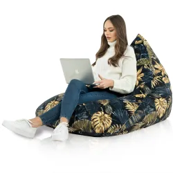 Ergonomiczna Łaciaty Pufa Sako Bermudy – Łatwa do przenoszenia