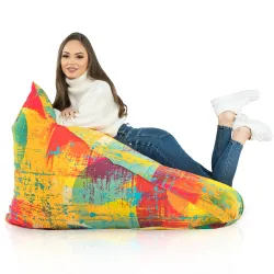 Nowoczesna Biała Pufa Sako Do Leżenia Bermudy Nylon – Z wodoodporną powłoką