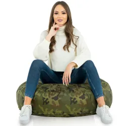 Nowoczesna Biała Poducha Okrągła Nylon – Świetna do domu i ogrodu