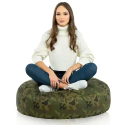 Nowoczesna Biała Poducha Okrągła Nylon – Świetna do domu i ogrodu