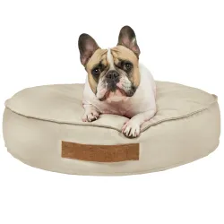 Antyalergiczne Perłowy Plusz Okrągłe Legowisko – Idealne dla psów i kotów