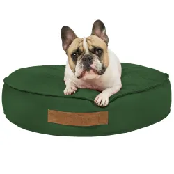 Antyalergiczne Perłowy Plusz Okrągłe Legowisko – Idealne dla psów i kotów