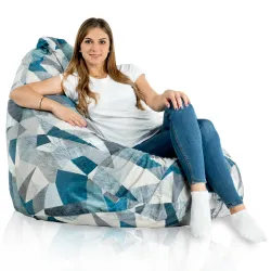 Stylowa Biały Worek Sako Drop XXL Outdoor – Z wodoodporną powłoką