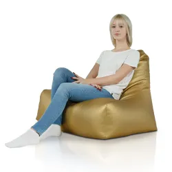 Fotel Sako Pufa Siedzisko Bali z Oparciem - Ekoskóra