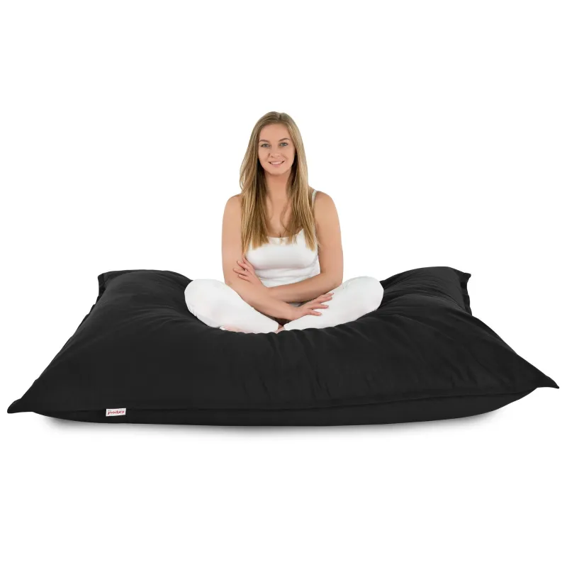 Luksusowa Beżowa Poducha XL Do Leżenia Plusz – Łatwa do przenoszenia