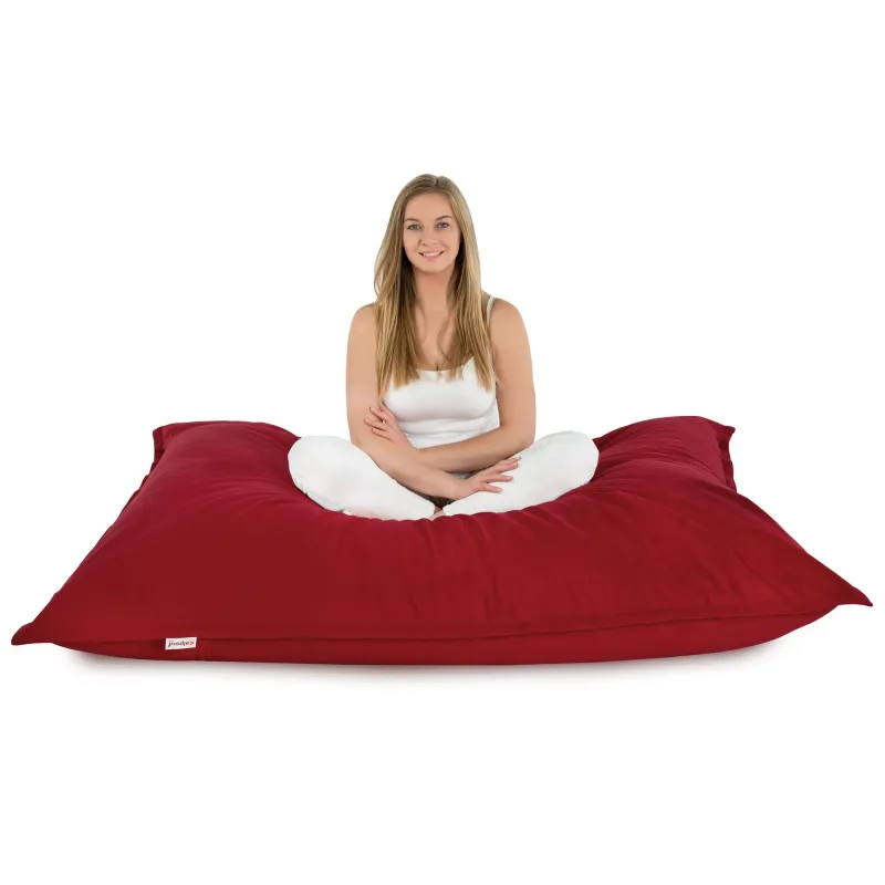 Luksusowa Beżowa Poducha XL Do Leżenia Plusz – Łatwa do przenoszenia