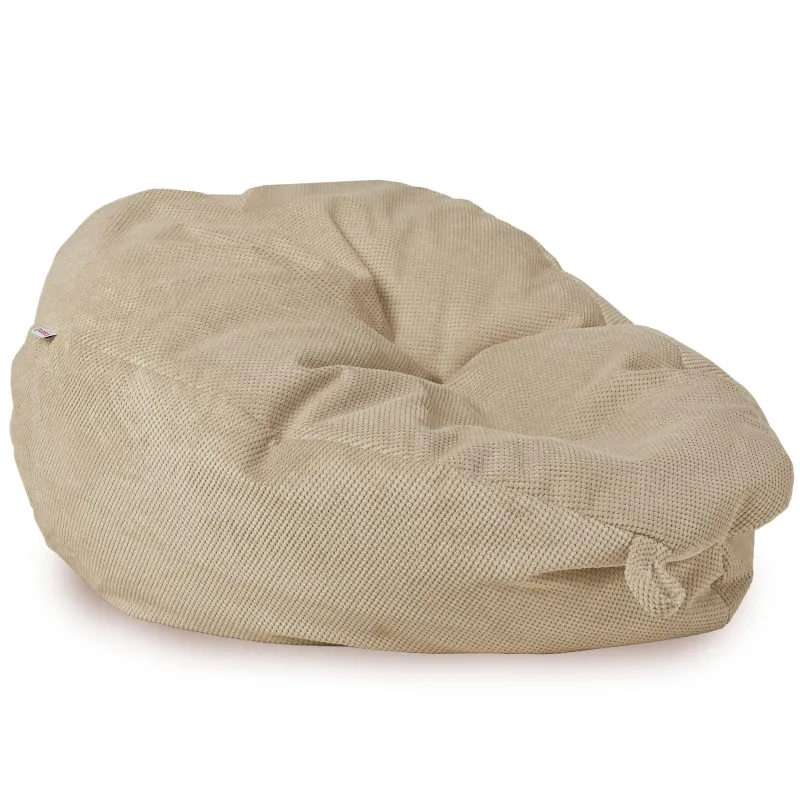 Beżowy Dot Pufa Worek Sako XL