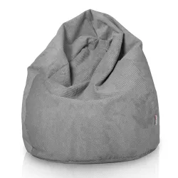 Wygodna Szary Dot Pufa Worek Sako Dla Dzieci – Z wodoodporną powłoką