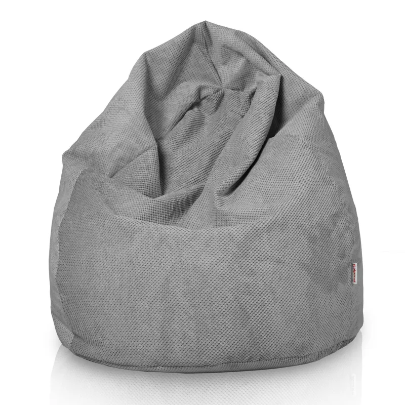 Wygodna Szary Dot Pufa Worek Sako Dla Dzieci – Z wodoodporną powłoką