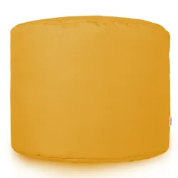 Nowoczesna Biała Pufa Nylon Cilindro – Idealna do relaksu