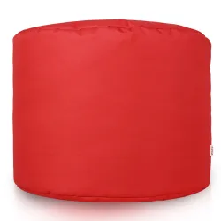 Nowoczesna Biała Pufa Nylon Cilindro – Idealna do relaksu