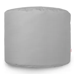 Nowoczesna Biała Pufa Nylon Cilindro – Idealna do relaksu