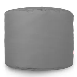 Nowoczesna Biała Pufa Nylon Cilindro – Idealna do relaksu