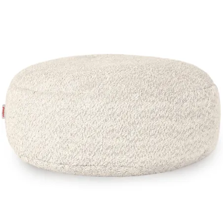 Ecru Boucle Podnóżek Puf