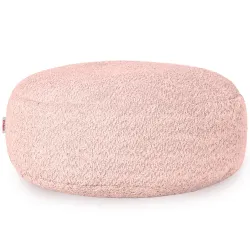 Pufa Podnóżek Okrągły - Boucle (Baranek)
