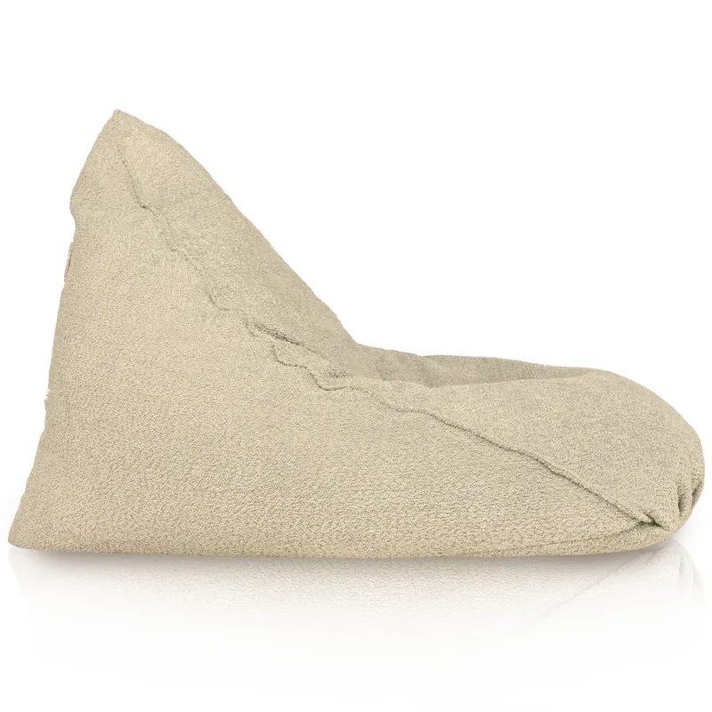 Luksusowa Ecru pufa sako fotel bermudy boucle – Świetna do domu i ogrodu